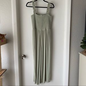 Aritzia Chianti Jumpsuit Sage Green